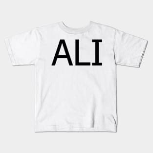 ali in english Kids T-Shirt